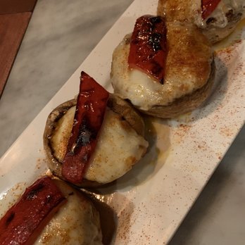 Pil Pil - Mushrooms stuffed with chorizo - Tapas Bars Near Me - New York, New York
