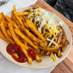 Chili size with great fries! $17.00 Chili size with great fries! $17.00
