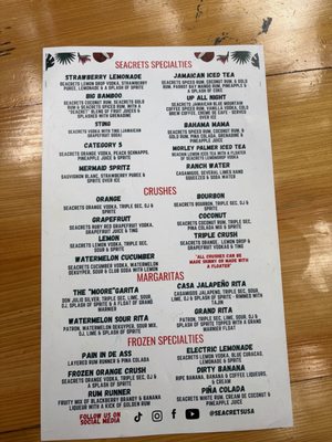 Menu photo 2 Seacrets Ocean City, MD Menu photo 2 Seacrets Ocean City, MD