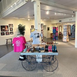 Inside visitor center of Southfork Ranch