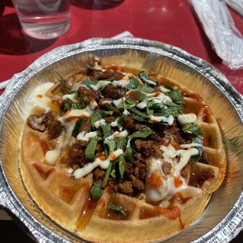 Capitol Waffle Shop - Lil Chicken Piggy Waffle - Waffles Near Me - Richmond, Virginia Capitol Waffle Shop - Lil Chicken Piggy Waffle - Waffles Near Me - Richmond, Virginia