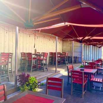 Hart's Saloon - Beautiful outdoor patio! - Pizza Near Me - Hebron, Illinois