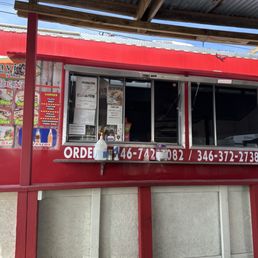 Menu and ordering window Menu and ordering window