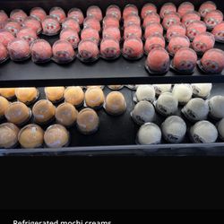 Kansai Yamato - Assorted stuffed mochi. Orange one is the mango.