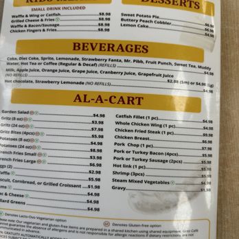 Gritz Cafe - Menu - Soul Food Near Me - Las Vegas, Nevada