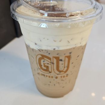 Gu Coffee & Tea - Egg Coffee! The foam top so creamy and custard-y sweet! - Coffee & Tea Near Me - Roseville, California