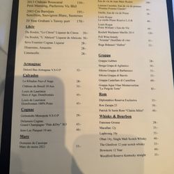 Brasserie Bobonne - Menu