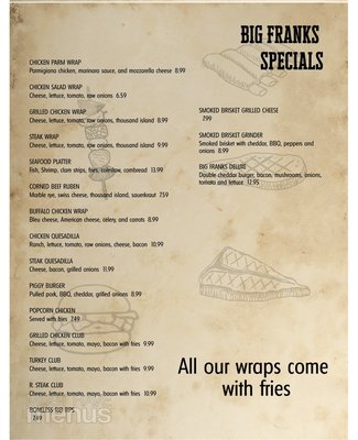 Menu photo 6 Big Frank's Barbeque & Grill Waterbury, CT Menu photo 6 Big Frank's Barbeque & Grill Waterbury, CT