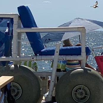 Cape May Beach - They even have beach wheel chairs - Beaches Near Me