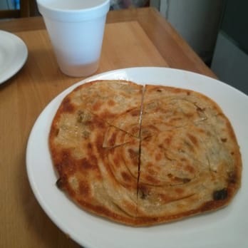 Sue's Kitchen - Onion Pancake ($2.80) - Good but would be better if they had mince meat filling. - Chinese Near Me - Torrance, California Sue's Kitchen - Onion Pancake ($2.80) - Good but would be better if they had mince meat filling. - Chinese Near Me - Torrance, California