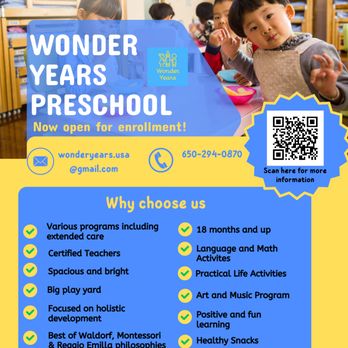 1. Wonder Years Preschool