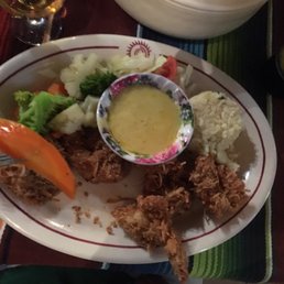 Didn't get a "pre-eating" shot of the coconut shrimp, but here you go!