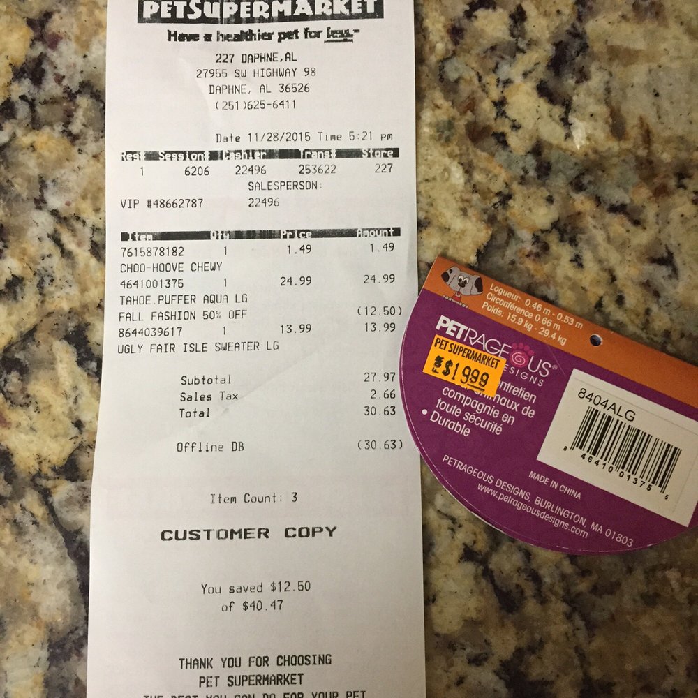 Pet Supermarket - Nothing was priced as marked! - Pet Stores Near Me - Daphne, Alabama