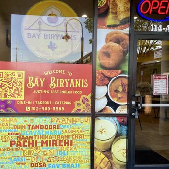 Bay Biryanis - Storefront in the corner near Pokejo's at Parmer & Lamplight Village - Indian Near Me - Austin, Texas