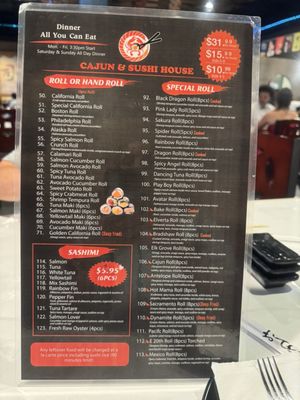 Menu photo 1 Cajun & Sushi House Antelope, CA