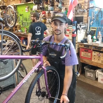 West Town Bikes - Jean Carlos, a graduate of our youth programs, working in Ciclo Urbano as a Lead Mechanic - Bikes Near Me - Chicago, Illinois