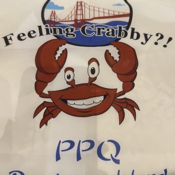 PPQ Dungeness Island - Millbrae - Fun Bib for each person!  :0) - Seafood Near Me - Millbrae, California
