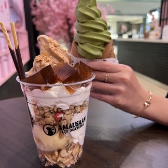Amausaan Uji Matcha - D3 and taiyaki with matcha soft serve - Desserts Near Me - Daly City, California Amausaan Uji Matcha - D3 and taiyaki with matcha soft serve - Desserts Near Me - Daly City, California