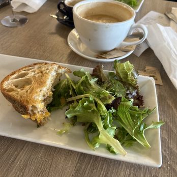 Le Cafe Du Val - Cappuccino and tuna melt panini - Cafes Near Me - Henderson, Nevada
