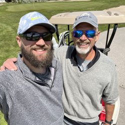 Murray Parkway Golf Course - Me and Dad at the 18th hole.