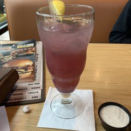 Blueberry Mint Lemonade (?). It was very good.