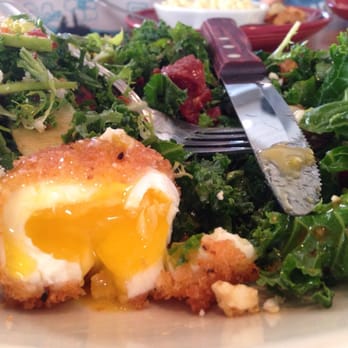 Whiskey Cake - Fries poached egg in the kale salad - New American Near Me - Plano, Texas Whiskey Cake - Fries poached egg in the kale salad - New American Near Me - Plano, Texas