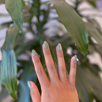 157 Nail Spa - Tips, Gel manicure and an awesome metallic thing she did! Lol - Nail Salons Near Me - Island Park, New York 157 Nail Spa - Tips, Gel manicure and an awesome metallic thing she did! Lol - Nail Salons Near Me - Island Park, New York