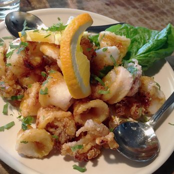 Patrona - The CALAMARI was rather disappointing. Some pieces weren't even breaded, and it was drenched in this overpowering, greasy, sweet glaze. - New American Near Me - Ukiah, California Patrona - The CALAMARI was rather disappointing. Some pieces weren't even breaded, and it was drenched in this overpowering, greasy, sweet glaze. - New American Near Me - Ukiah, California