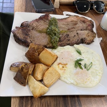 Heirloom Kitchen - steak and eggs - Burgers Near Me - Stockton, California