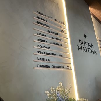 Buena Matcha - Menu for Drinks - Tea Rooms Near Me - Palm Desert, California