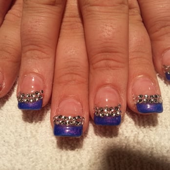 VIP Nails & Day Spa - This was the first set Larry did for me! Those stones were so time consume but he took his time none the less! - Nail Salons Near Me - Orlando, Florida VIP Nails & Day Spa - This was the first set Larry did for me! Those stones were so time consume but he took his time none the less! - Nail Salons Near Me - Orlando, Florida