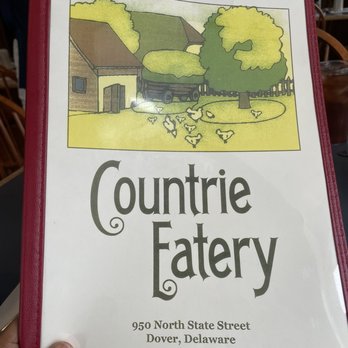 Countrie Eatery - Front of the menu - Breakfast & Brunch Near Me - Dover, Delaware