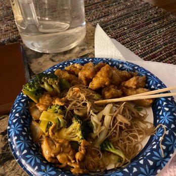 Asian Cuisine - a plate of noodles, broccoli, and chicken - Asian Fusion Near Me - Chesapeake, Virginia Asian Cuisine - a plate of noodles, broccoli, and chicken - Asian Fusion Near Me - Chesapeake, Virginia