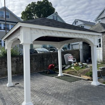 Blocks & Bricks - Finished gazebo and patio - Masonry/Concrete Near Me - Boston, Massachusetts