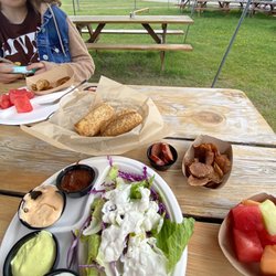 Pitchfork Fondue Western Outdoor Cookout - Great food