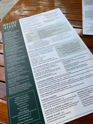 Menu photo 1 Malibu Beach Grill Port Orange, FL Menu photo 1 Malibu Beach Grill Port Orange, FL