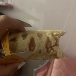 McDonald's - One question. Why is my pie blue and was very dry.