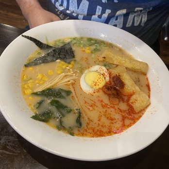 Lab No.1 - Volcano ramen. It gets more red as you mix it. - Asian Fusion Near Me - Centreville, Virginia