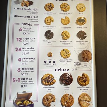 Insomnia Cookies - a menu for cookies - Food Delivery Services Near Me - Carbondale, Illinois