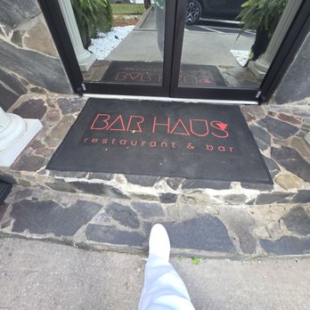 Bar Haus - Front entrance with welcome mat. - Salad Near Me - Atlanta, Georgia Bar Haus - Front entrance with welcome mat. - Salad Near Me - Atlanta, Georgia