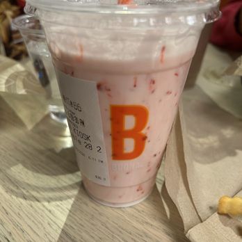 Buona - Peppermint shake. Like running your leftover candy canes through a Vitamix. - Fast Food Near Me - Lake Geneva, Wisconsin