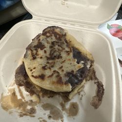 Sammys Food Truck - Pupusas: 1bean and cheese 1 revuelta (pork, bean and cheese)