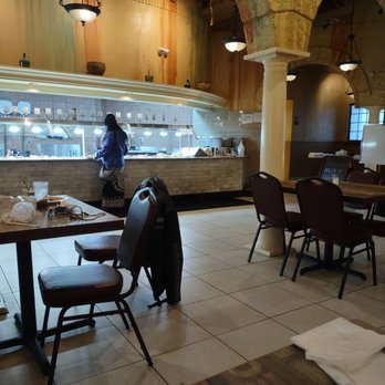 Dimassi's Mediterranean Buffet - Humble - The start of the extensive food bar. - Mediterranean Near Me - Humble, Texas