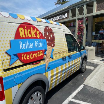 Rick's Ice Cream - cater van - Ice Cream & Frozen Yogurt Near Me - Palo Alto, California