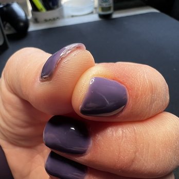 Elizabeth Nails Spa - End of nail sealed to finger - Nail Salons Near Me - Brunswick, Maine