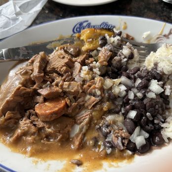 Columbia Restaurant - Can you guess what this is? Neither could I. But it does remind one of Pedigree dog food - the dog food tastes better. - Spanish Near Me - Celebration, Florida