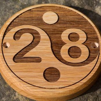 The Sign Maker - Engraved wooden Circle Door sign - Signmaking Near Me - Umberleigh, DEV The Sign Maker - Engraved wooden Circle Door sign - Signmaking Near Me - Umberleigh, DEV