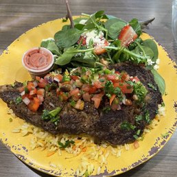 Ribeye steak platter ($14)
