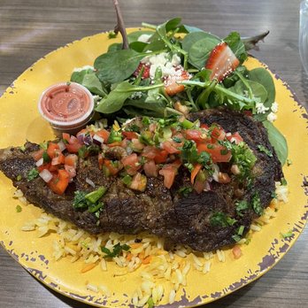Fuentes Cafe - Ribeye steak platter ($14) - Cafes Near Me - Lutherville-Timonium, Maryland