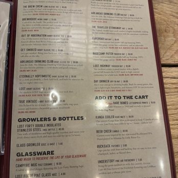 Lost Forty Brewing - Menu - Merch? - Breweries Near Me - Little Rock, Arkansas Lost Forty Brewing - Menu - Merch? - Breweries Near Me - Little Rock, Arkansas
